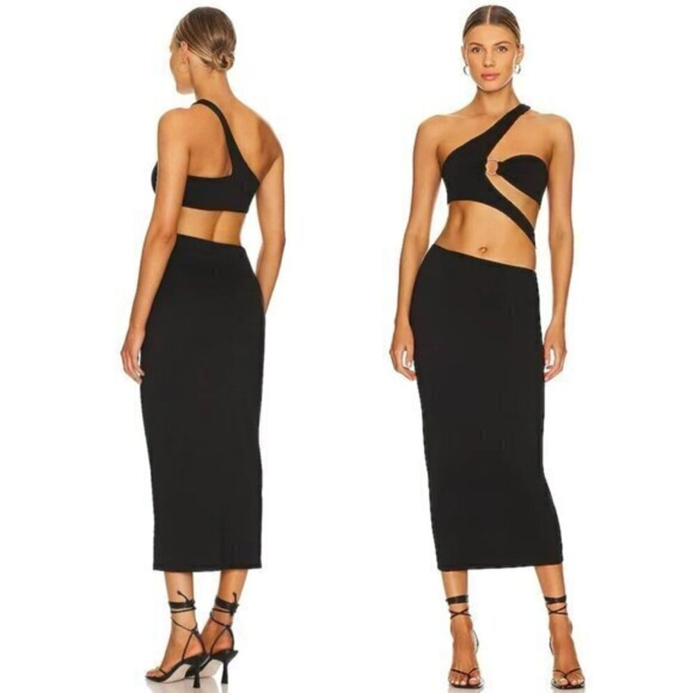 NBD Noemi Midi Dress in Black